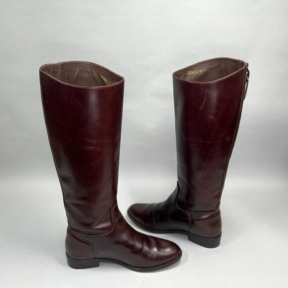 Cole Haan Women's Size 6 Arlington Brown Leather Riding Boots - Picture 8 of 12